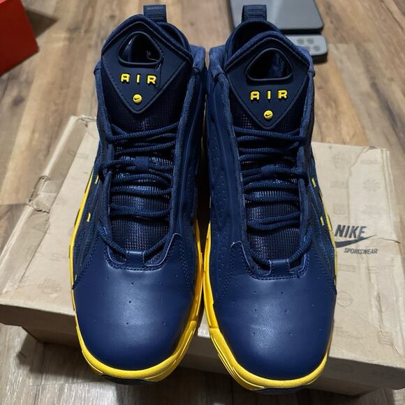 Nike Air Max Pillar Midnight Navy Varsity Maize 525226-400 Michigan Size 11